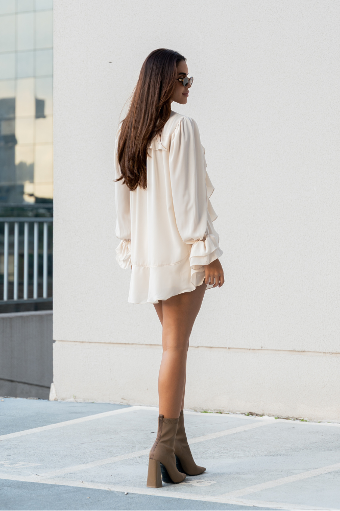 Conjunto Top Alça Short Evasê Fluído Sakura